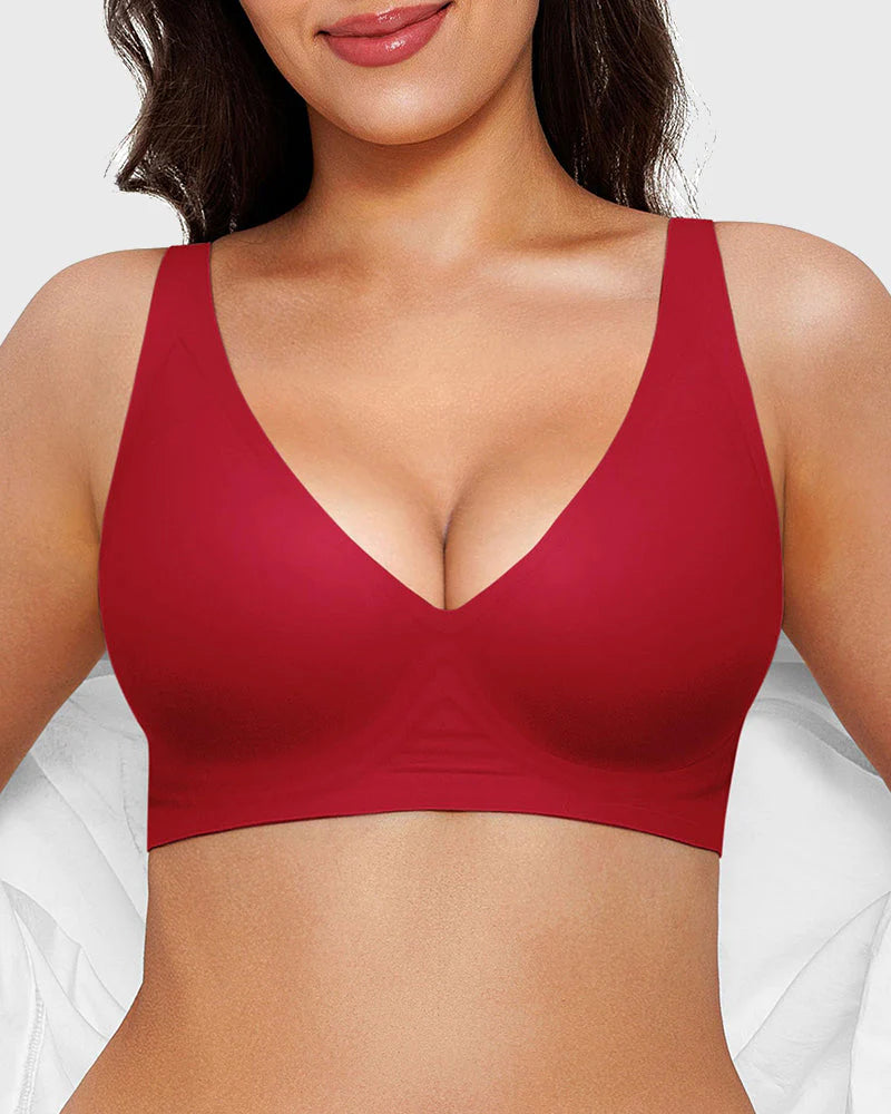 Seamless Deep V Push-Up Wireless Bra 3.0